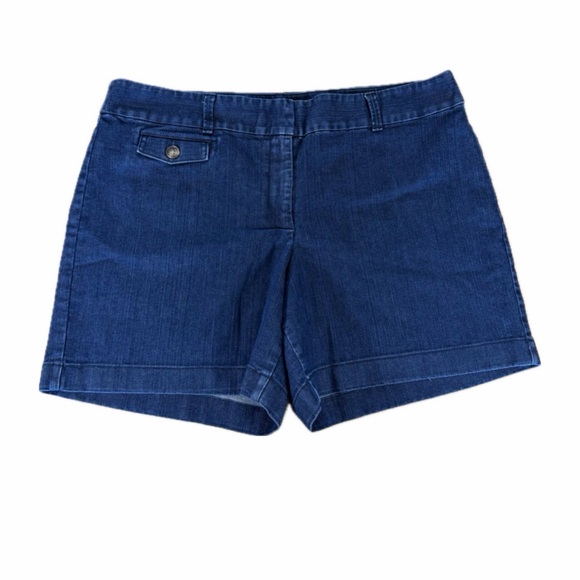 Ann Taylor Pants - Ann Taylor Signature Women’s Blue Denim Shorts 6” inseam Plus Size 16